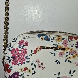 Steve Madden Floral White Crossbody Bag